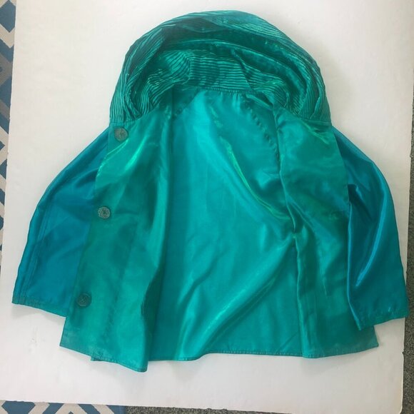 Teal Women's Jacket with Hood - Picture 9 of 12